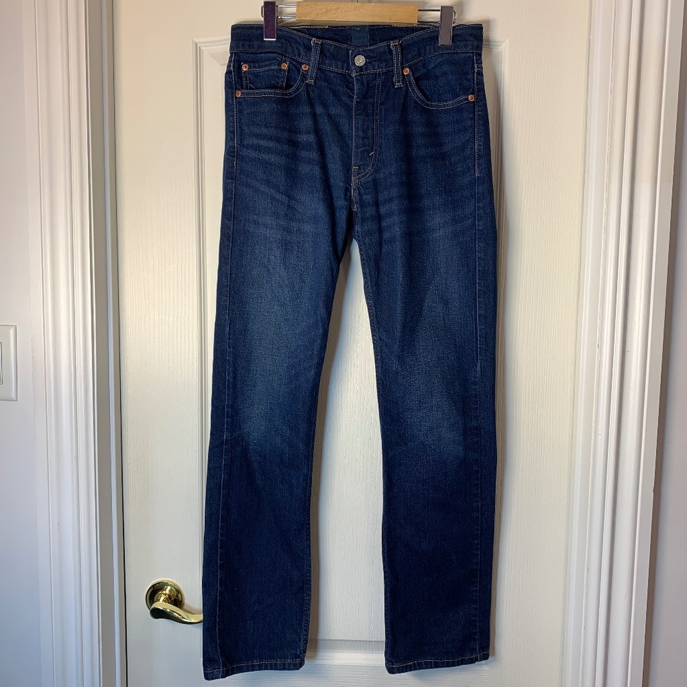 Levi’s 514 Straight Fit Dark Wash Jeans W30 L32 Classic‎ Denim